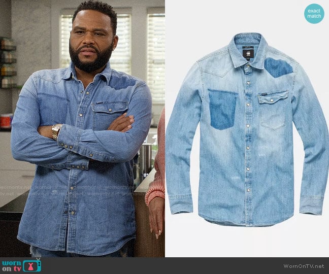 G-Star Raw 3301 Slim Shirt worn by Andre Johnson (Anthony Anderson) on Black-ish