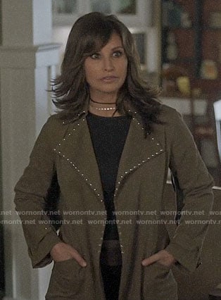 Gladys’s studded coat on Riverdale