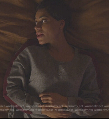 Lucca’s gray sweatshirt on The Good Fight