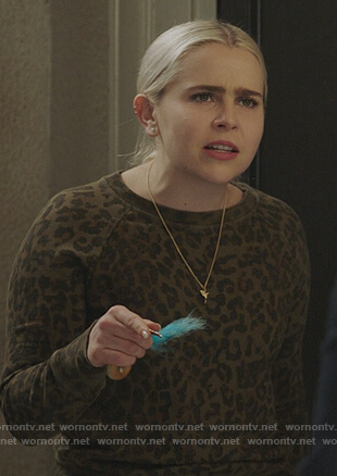 Annie’s leopard print sweatshirt on Good Girls