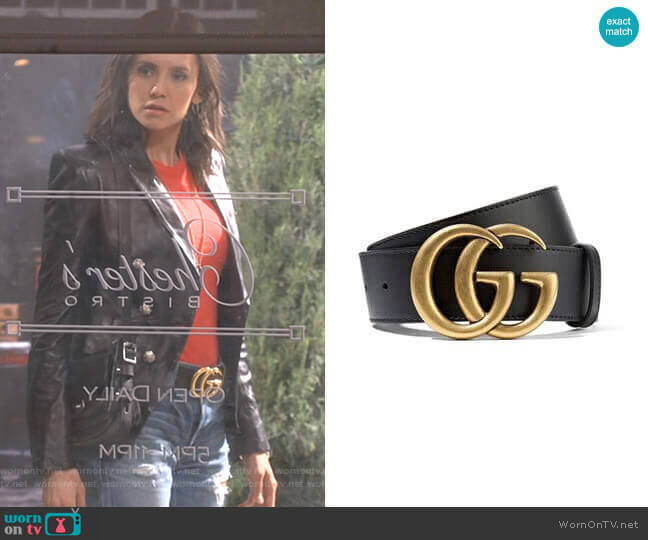 Gucci Cintura Donna Leather Belt worn by Clem (Nina Dobrev) on Fam