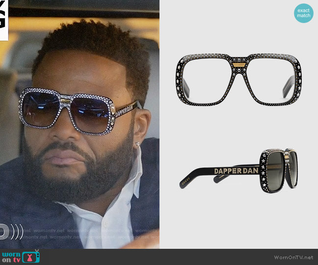 Dapper Dan Sunglasses worn by Andre Johnson (Anthony Anderson) on Black-ish
