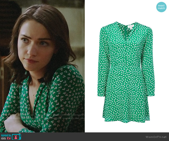 HVN Floral Print Dress worn by Cara Bloom (Violett Beane) on God Friended Me
