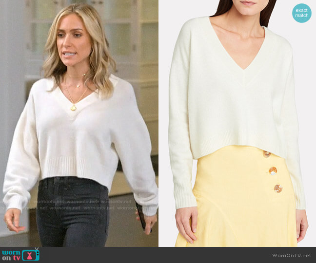 Intermix Elroy Ivory Sweater worn by Kristin Cavallari on Very Cavallari