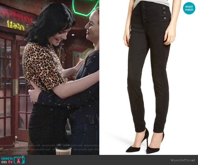 J Brand Natasha Jeans worn by Tessa Porter (Cait Fairbanks) on The Young and the Restless