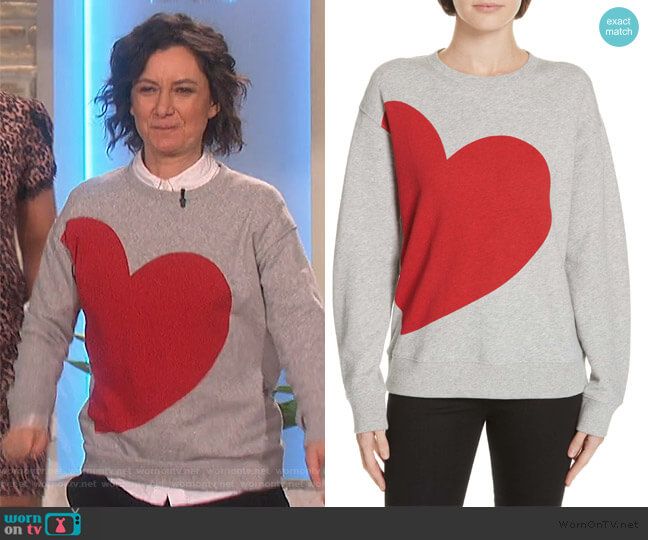 Kate Spade Heat Sweatshirt worn by Sara Gilbert on The Talk