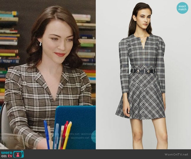 Maje Rity Dress worn by Cara Bloom (Violett Beane) on God Friended Me