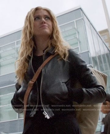 Mia’s leather bomber jacket on Arrow