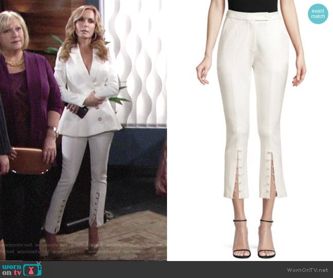 Misha Collection Sally Cropped Pants worn by Lauren Fenmore (Tracey Bregman) on The Young and the Restless