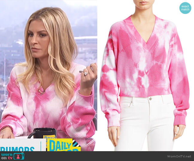 MSGM Tie-Dye Cotton Knit worn by Morgan Stewart on E! News