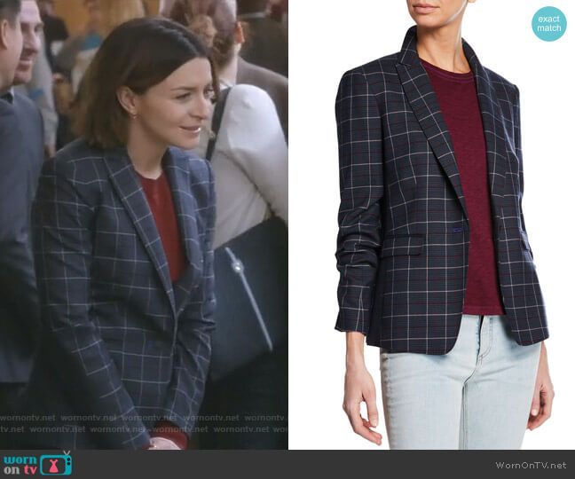 Rag & Bone Lexington Blazer worn by Amelia Shepherd (Caterina Scorsone) on Greys Anatomy