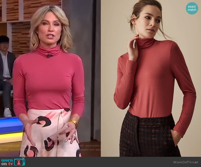 Reiss Charlie Top worn by Amy Robach on Good Morning America