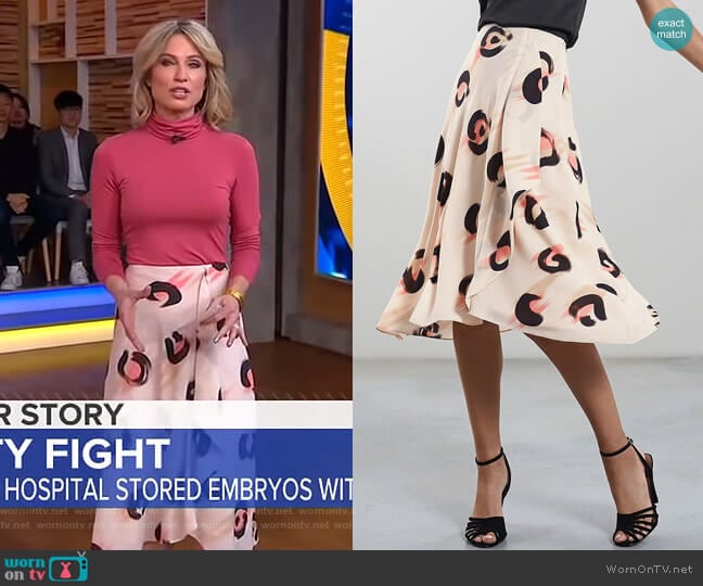 Reiss Marson Skirt worn by Amy Robach on Good Morning America
