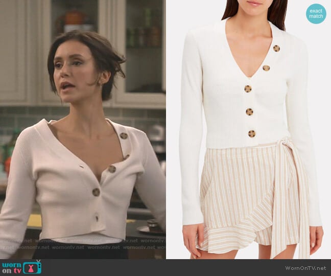 Ronny Kobo Yula Cardigan worn by Clem (Nina Dobrev) on Fam