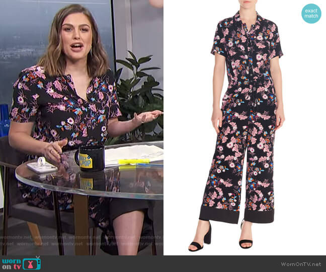 Sandro Olivier Jumpsuit worn by Carissa Loethen Culiner on E! News
