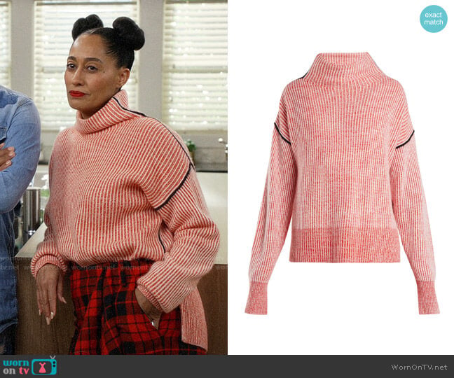 Sportmax Lipari Sweater worn by Rainbow Johnson (Tracee Ellis Ross) on Black-ish