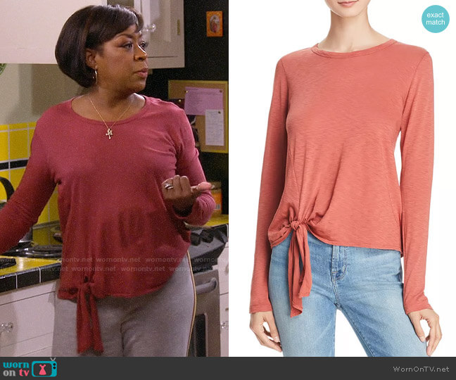 Sundry Tie-Front Tee worn by Tina Butler (Tichina Arnold) on The Neighborhood