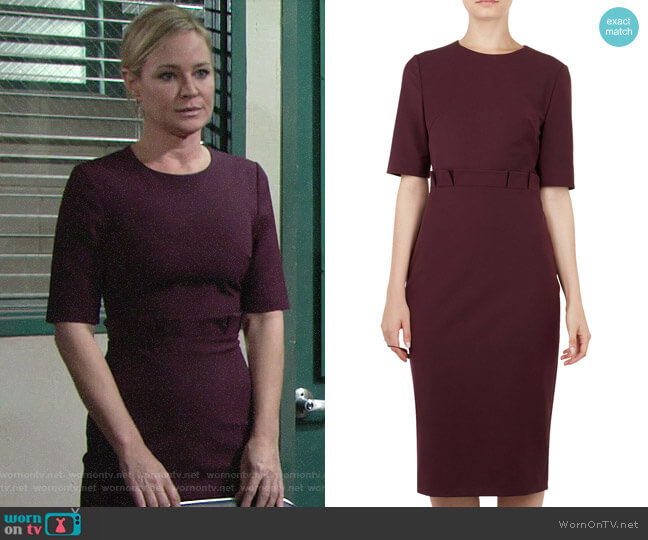 Ted Baker Maggidd Dress worn by Sharon Newman (Sharon Case) on The Young and the Restless