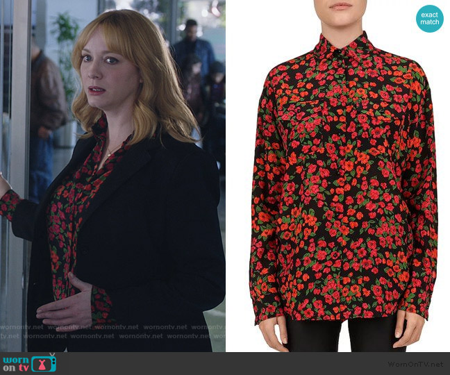 The Kooples Camellia Blouse worn by Beth Boland (Christina Hendricks) on Good Girls