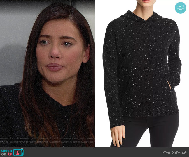Theory Donegal Cashmere Hoodie worn by Steffy Forrester (Jacqueline MacInnes Wood) on The Bold and the Beautiful