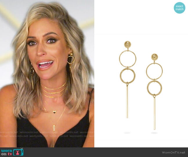 Uncommon James Baller Earrings in Gold worn by Kristin Cavallari on Very Cavallari