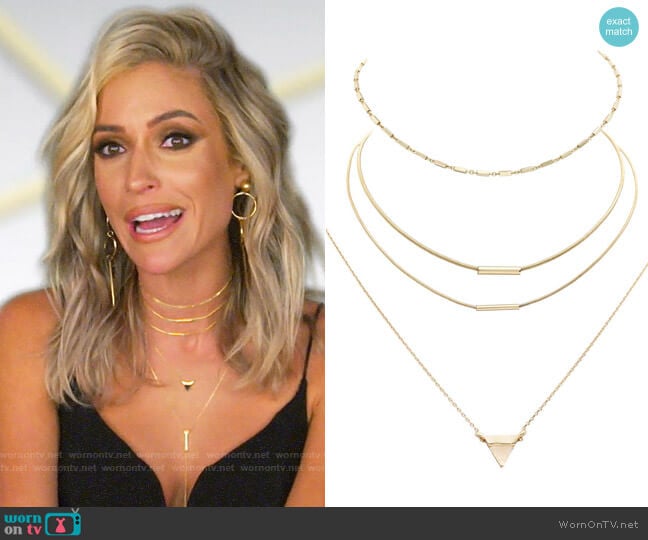 Uncommon James Better On You Necklace in Gold worn by Kristin Cavallari on Very Cavallari