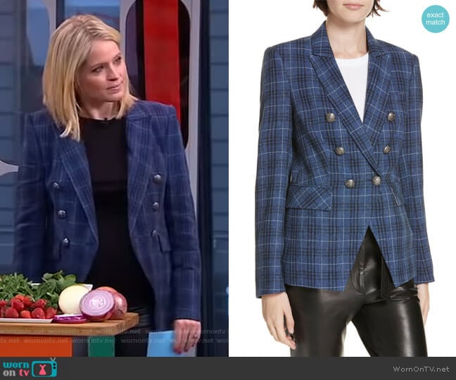 Veronica Beard Miller Dickey Jacket worn by Sara Haines on Good Morning America