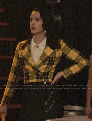 Veronica’s yellow plaid jacket on Riverdale