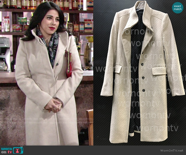 by Zara worn by Mia Rosales (Noemi Gonzalez) on The Young and the Restless