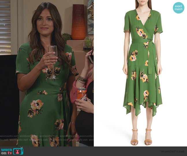 A.L.C. Cora Dress worn by Colleen Brandon-Ortega (Angelique Cabral) on Life in Pieces