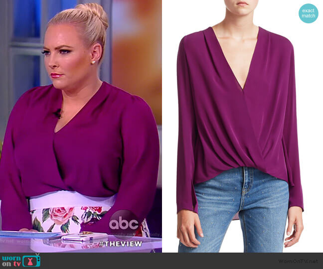 A.L.C. Harmon Draped Top worn by Meghan McCain on The View