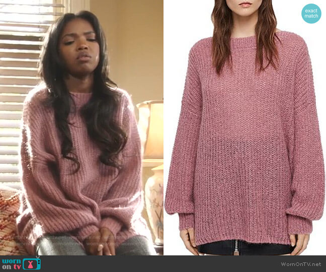 All Saints Renne Oversized Sweater worn by Alexandra Crane (Ryan Destiny) on Star