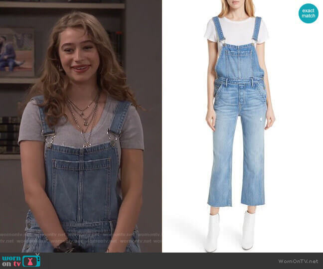 Grlfrnd Alek Overalls worn by Shannon (Odessa Adlon) on Fam