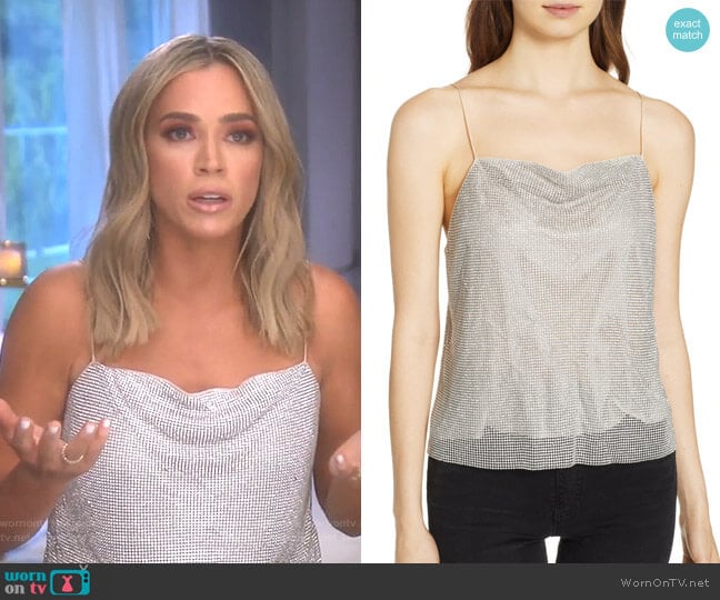 Alice + Olivia Harmon Camisole worn by Teddi Mellencamp Arroyave on The Real Housewives of Beverly Hills