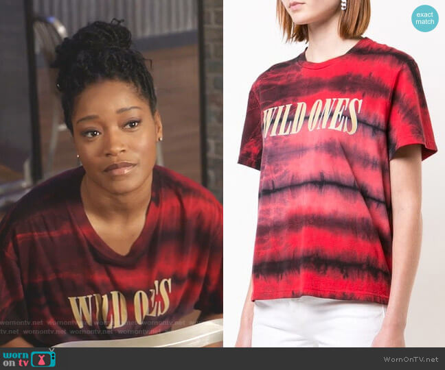 Amiri Wild Ones T-Shirt worn by Gigi (Keke Palmer) on Star