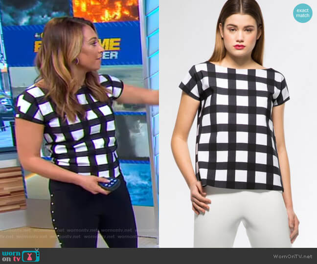 Chiara Boni La Petite Robe Annasofia Top worn by Ginger Zee on Good Morning America