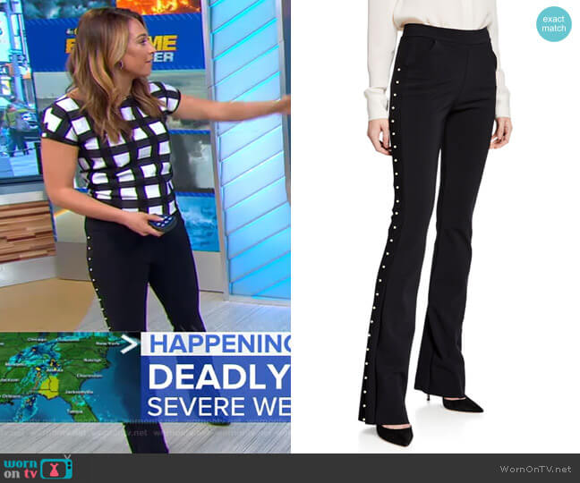 Chiara Boni La Petite Robe Tulay Pants worn by Ginger Zee on Good Morning America