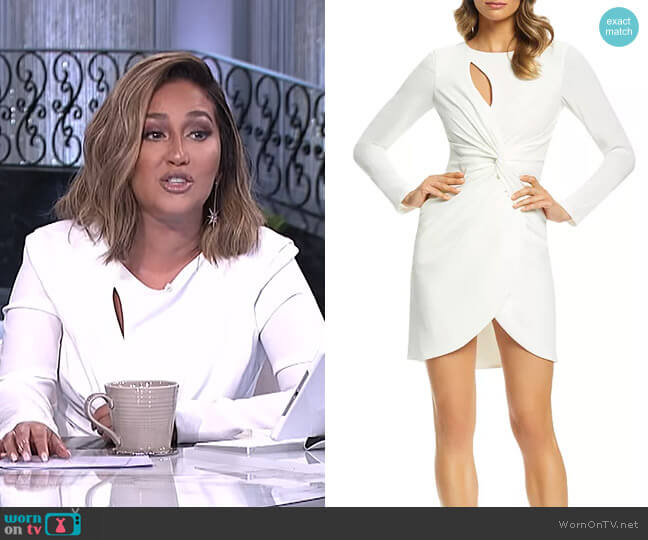 Dress the Population Coby Dress worn by Adrienne Houghton on The Real