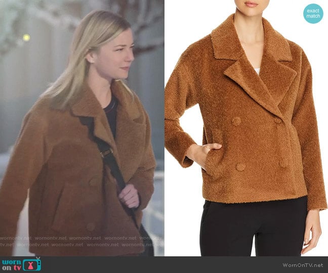 Eileen Fisher Textured Double-Breasted Jacket worn by Nicolette Nevin (Emily VanCamp) on The Resident