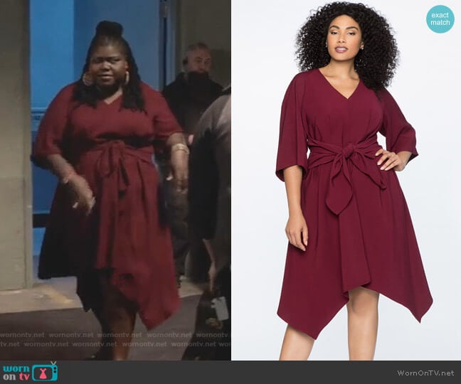 Eloquii Tie Waist High Low Dress worn by Becky (Gabourey Sidibe) on Empire