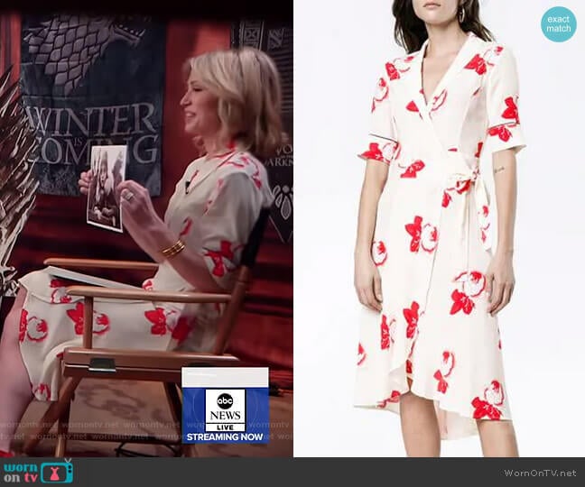 Ganni Harley Dress worn by Amy Robach on Good Morning America