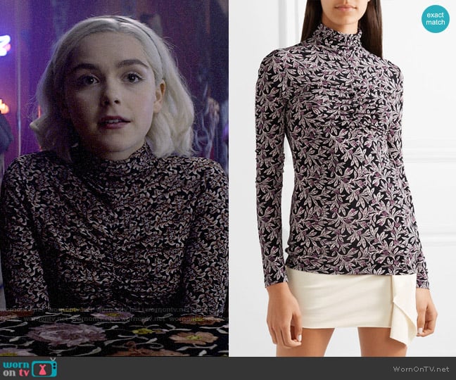 Isabel Marant Etoile Truey Top worn by Sabrina Spellman (Kiernan Shipka) on Chilling Adventures of Sabrina