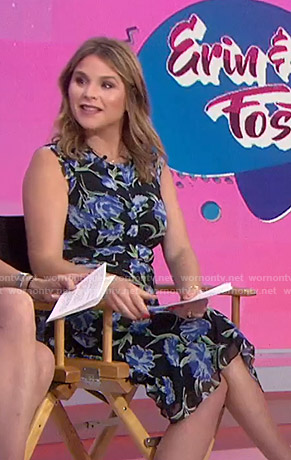 Jenna’s black floral dress on Today