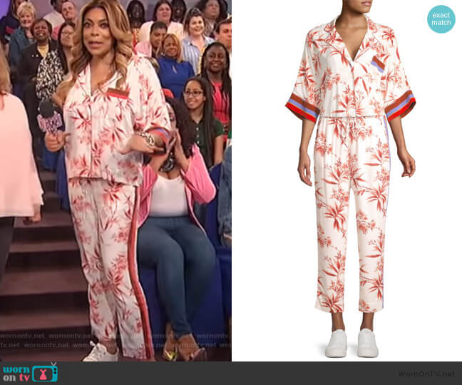 Joie Bayley Floral-Print Blouse worn by Wendy Williams on The Wendy Williams Show