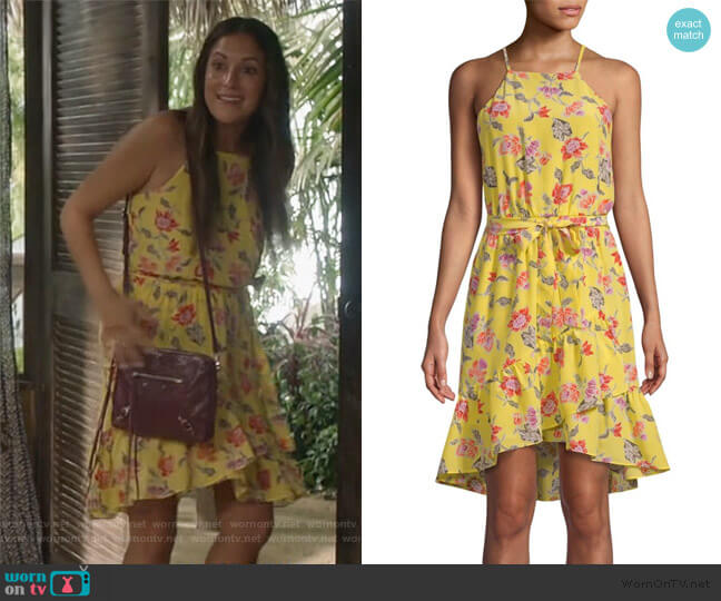 Joie Deme Floral Dress worn by Colleen Brandon-Ortega (Angelique Cabral) on Life in Pieces