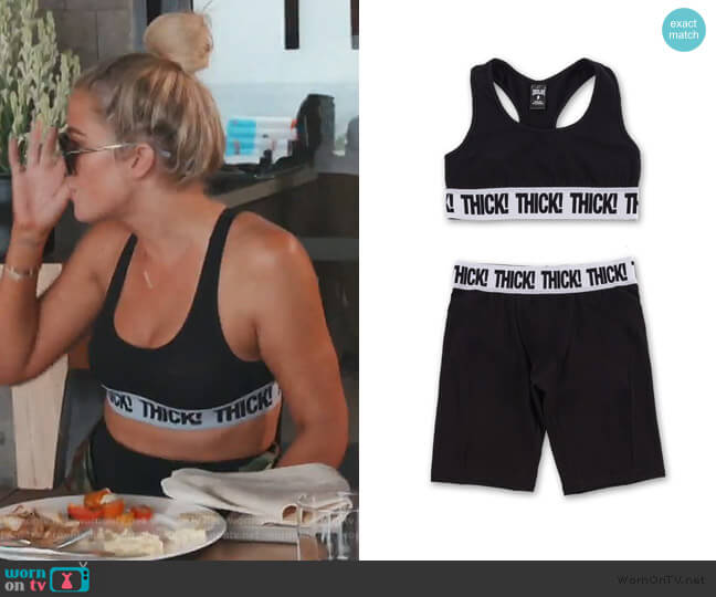 Kylie Jenner Thick! Sports Set worn by Khloe Kardashian on Keeping Up with the Kardashians