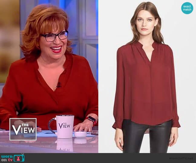 L'Agence Bianca Blouse worn by Joy Behar on The View