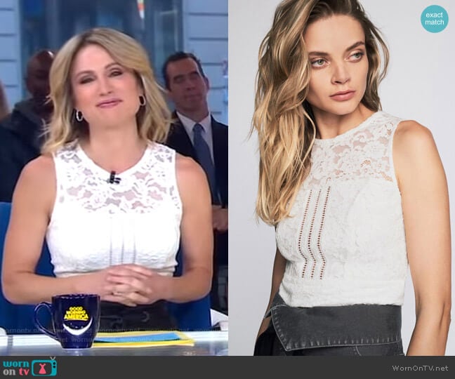 Marissa Webb Jayce Shell worn by Amy Robach on Good Morning America