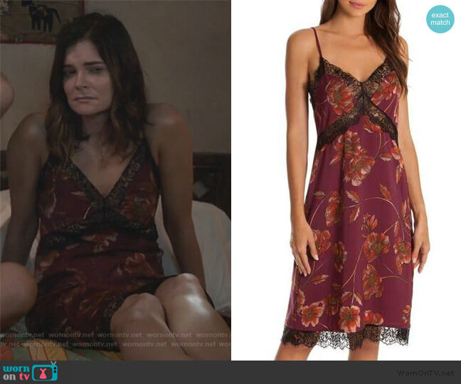 Midnight Bakery Austin Lace Trim Chemise worn by Heather Hughes (Betsy Brandt) on Life in Pieces