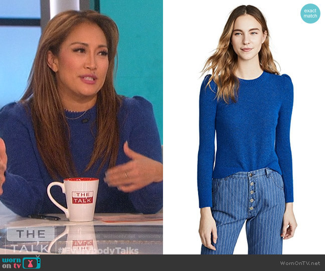 MiH Jeans Tessa Sweater worn by Carrie Inaba on The Talk
